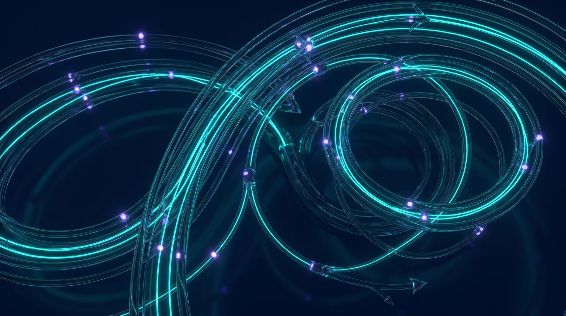 Owned revenue network with message paths, retention loops, and customer journey nodes